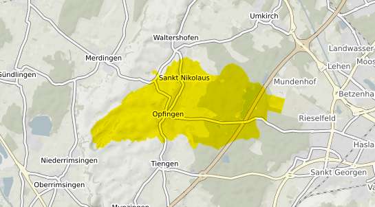 Immobilienpreisekarte Freiburg im Breisgau Opfingen